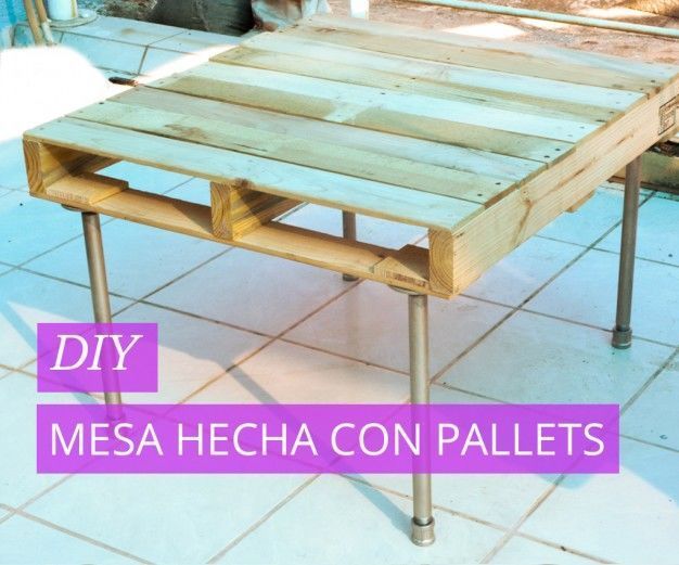 Mesa Hecha Con Pallets
