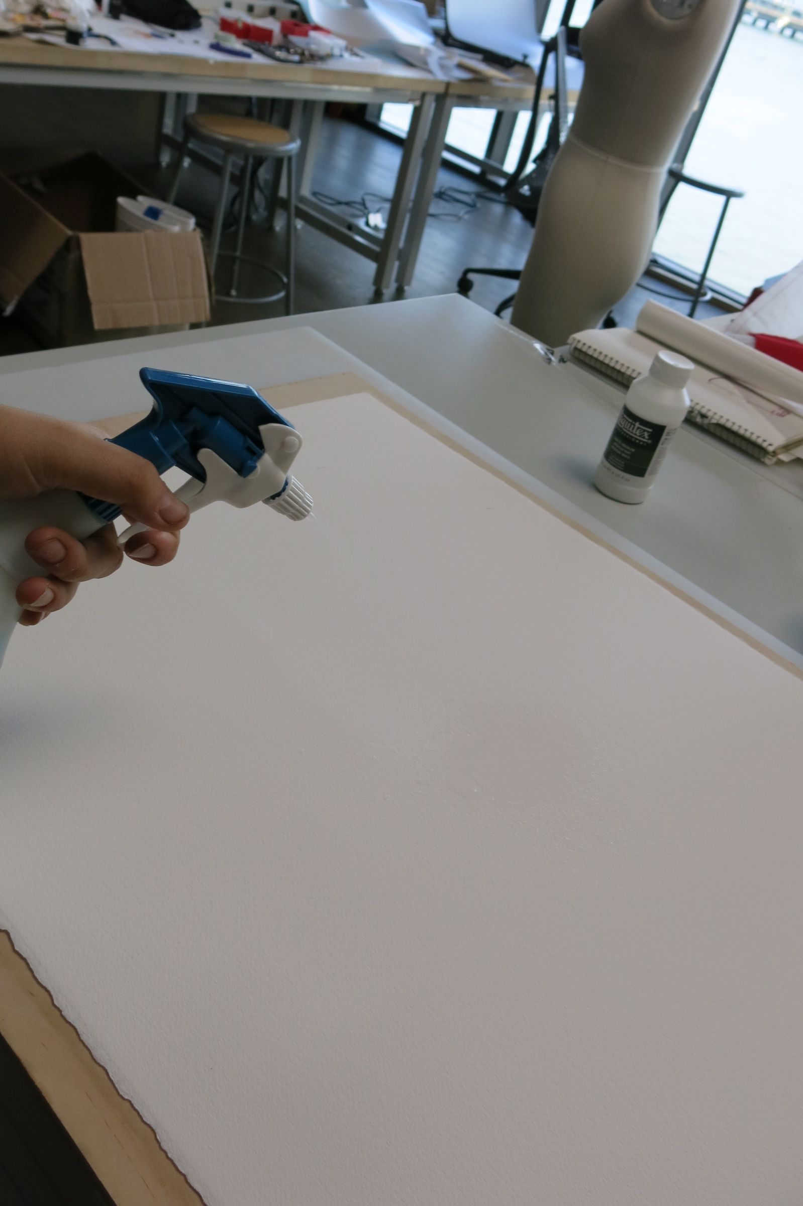 Mounting Watercolor Paper to Board (for Lasercutting or Otherwise) 5