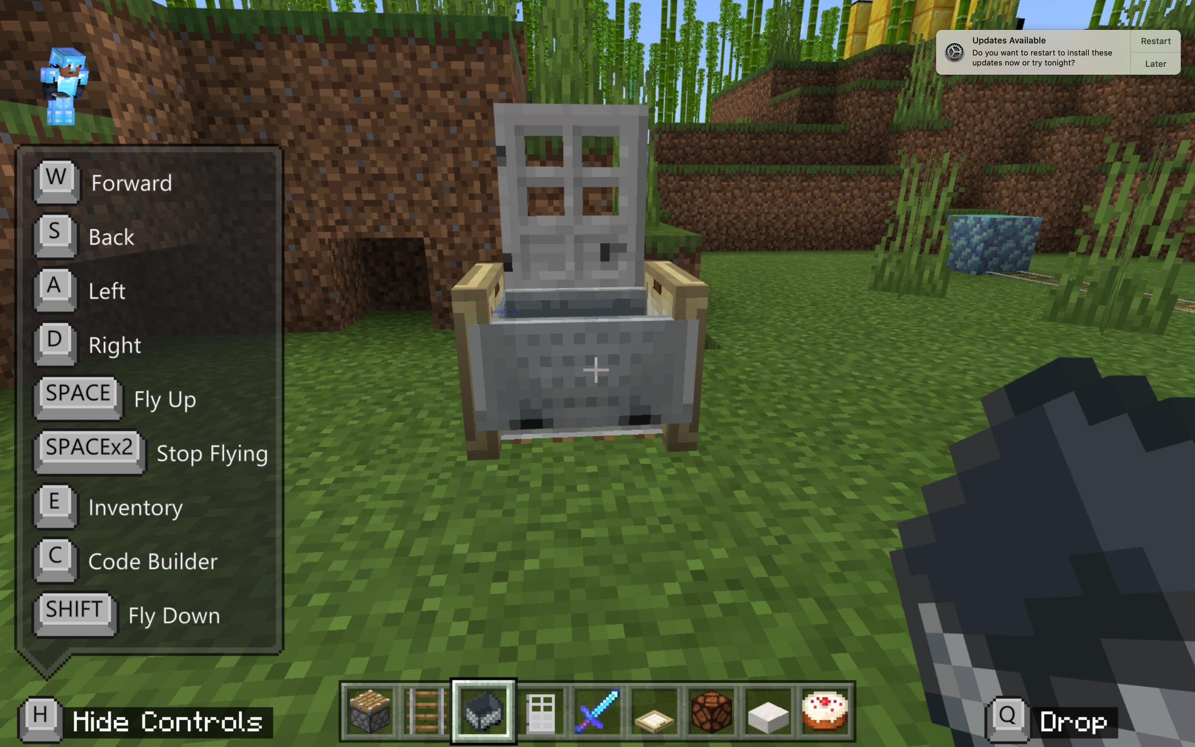 How to Make a Chair in Minecraft 3 Steps Instructables