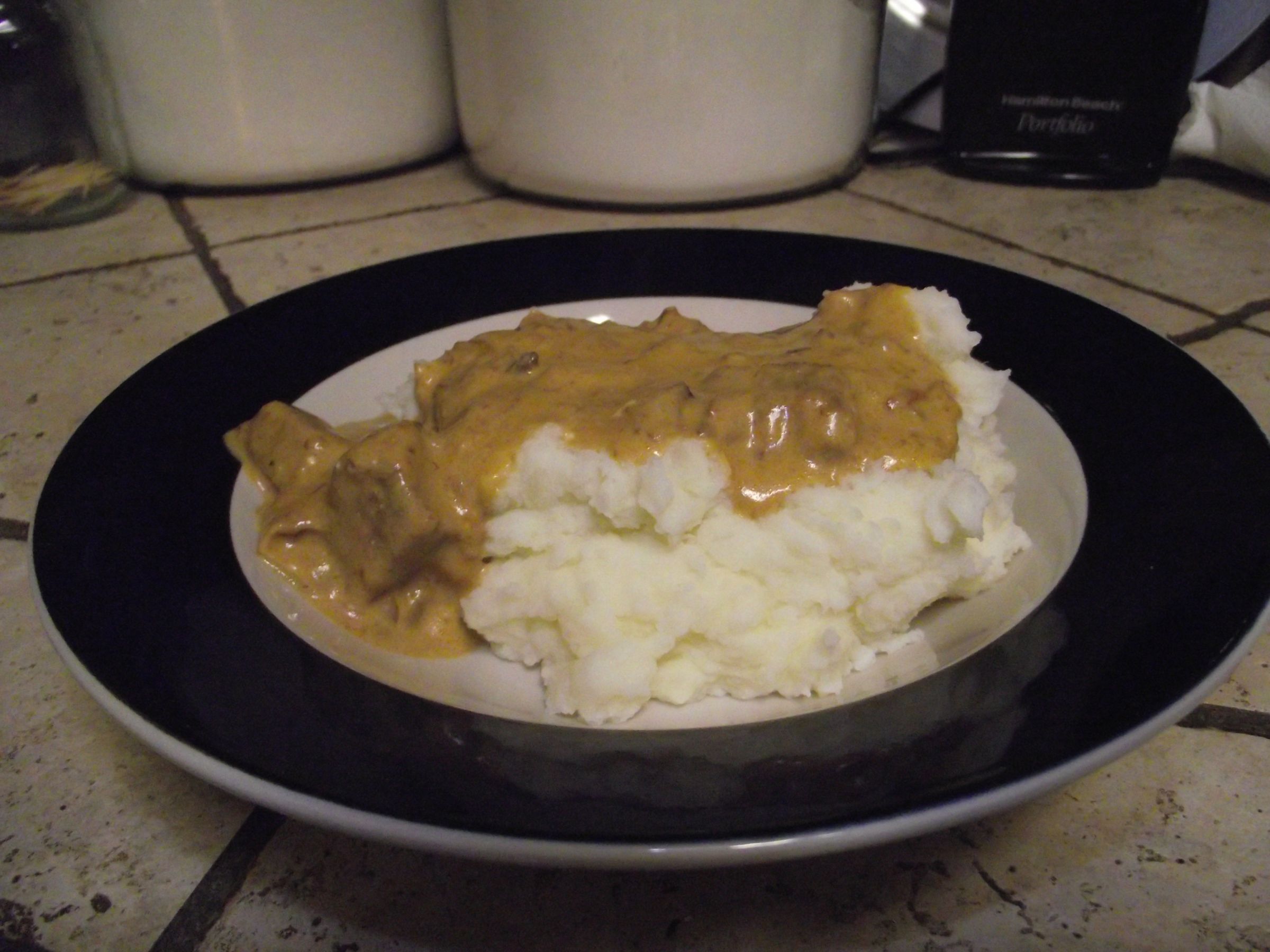 Creamy Beef Crockpot Stroganoff