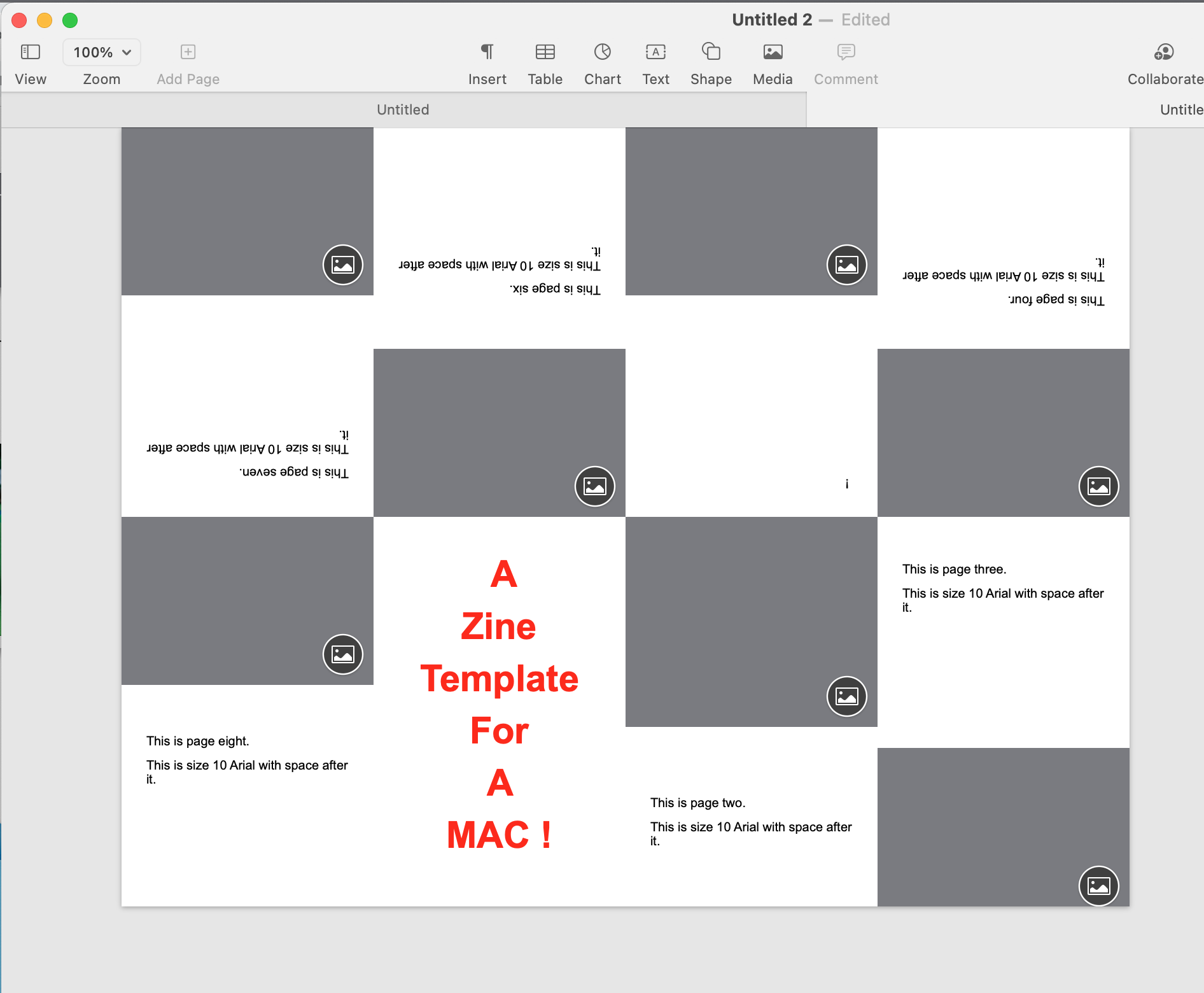 Zine Template
