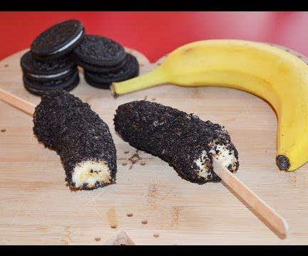 Frozen Banana Oreo Pops Treats - Easy and Quick Snacks for Kids 