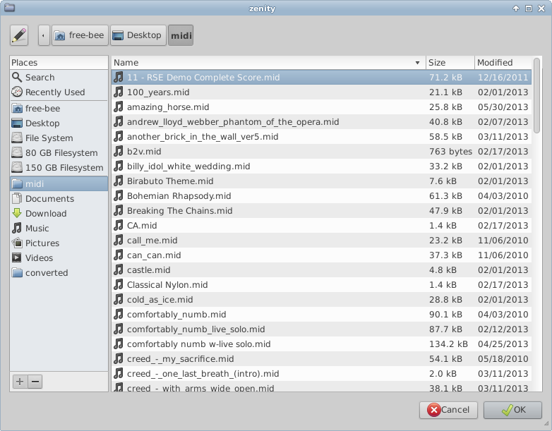 Ubuntu BASH MIDI to WAV