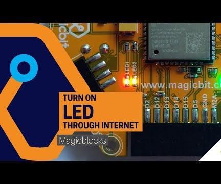 Turn on LED Through Internet [MagicBlocks]
