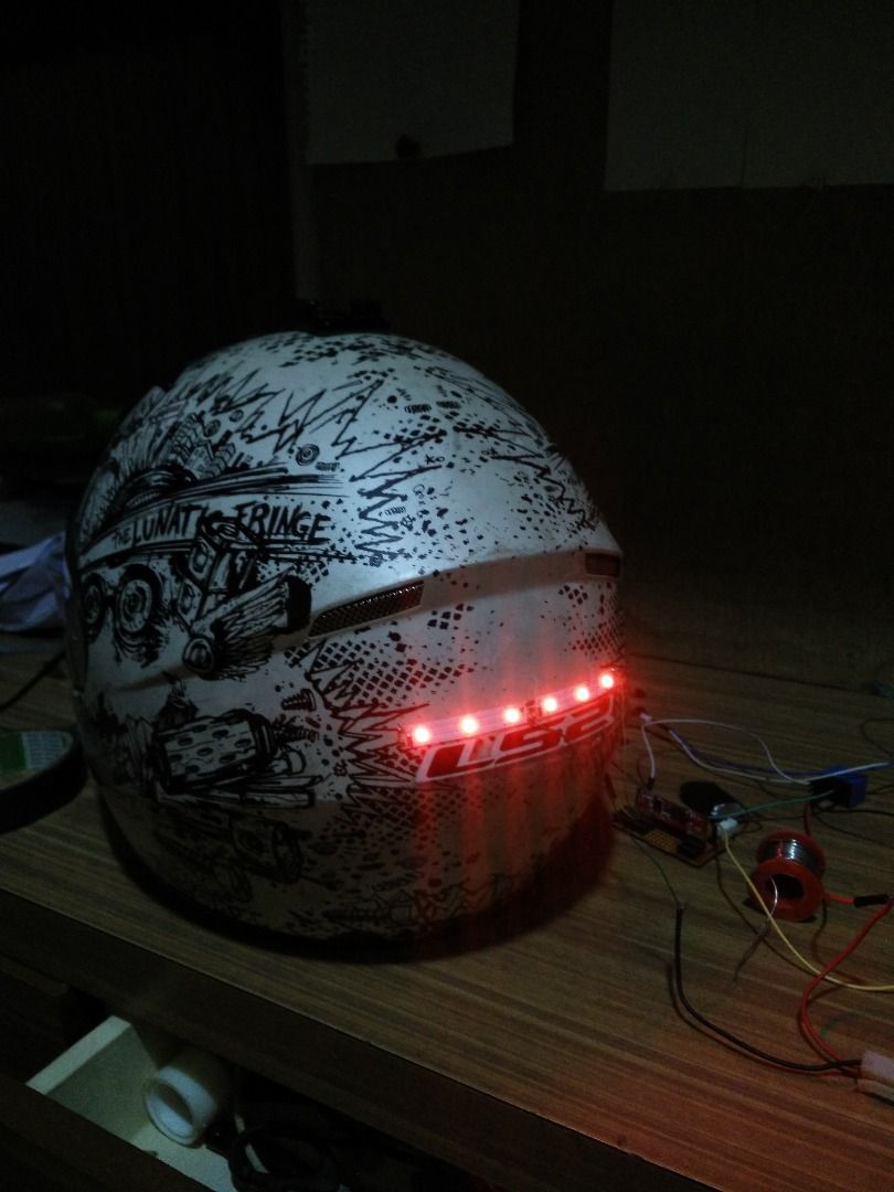 Wireless Motorcycle/bicycle Helmet Brake Light ..very Easy 4 Steps