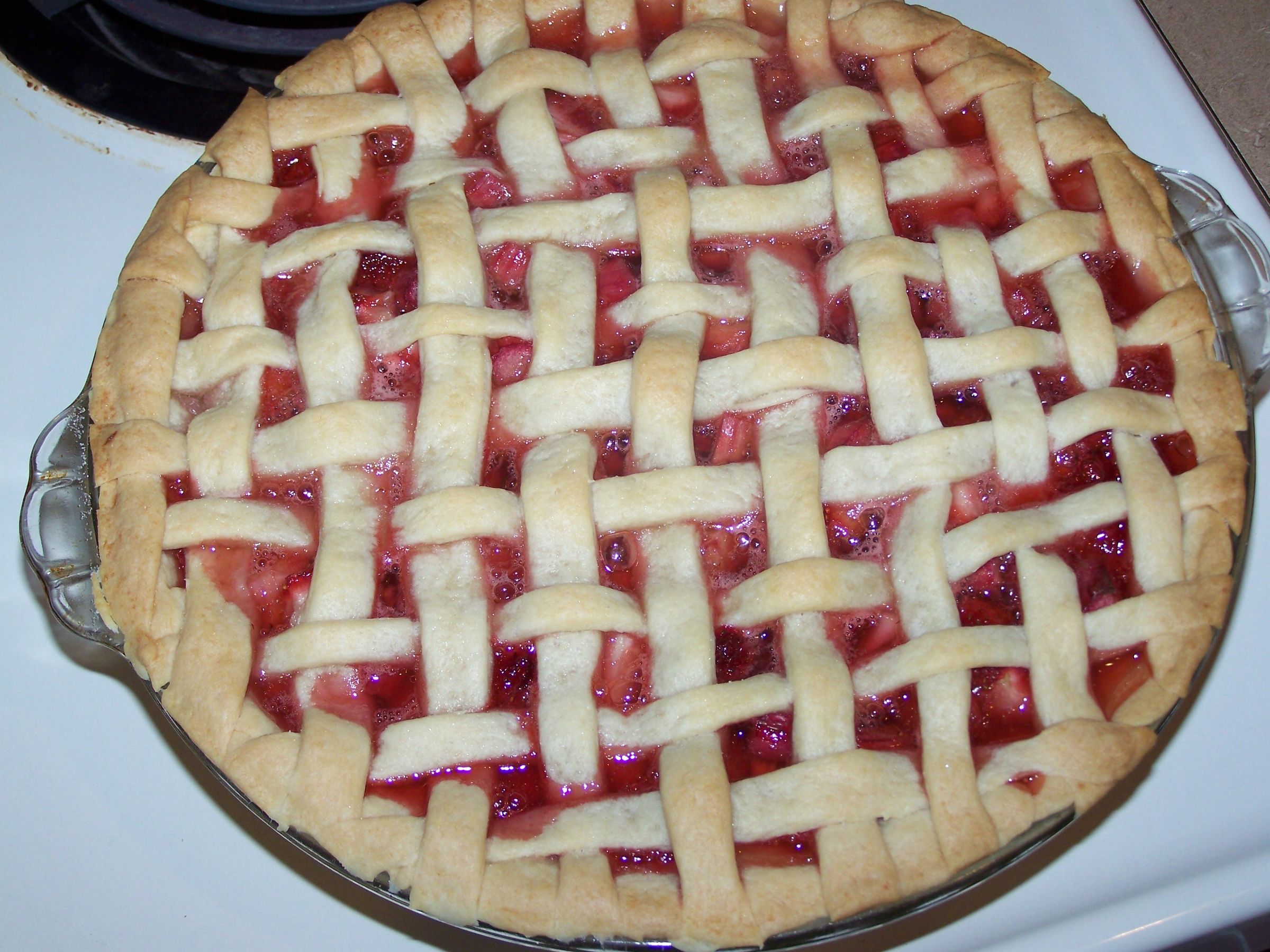 Homemade Strawberry Rhubarb pie