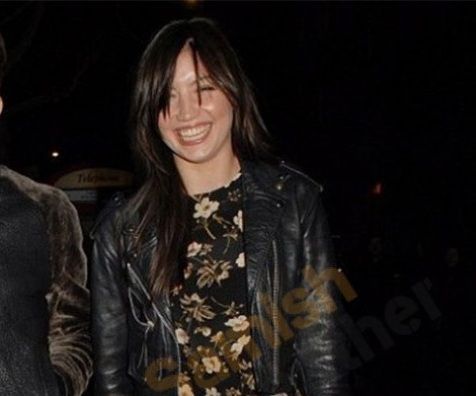 Daisy Lowe Black Leather Jacket