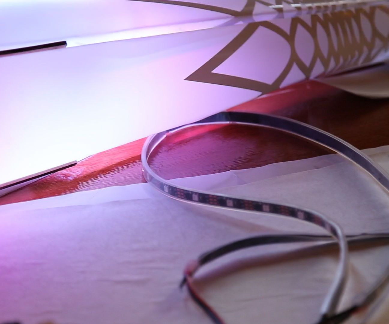 LED Lantern with Vinyl-Cut Pattern