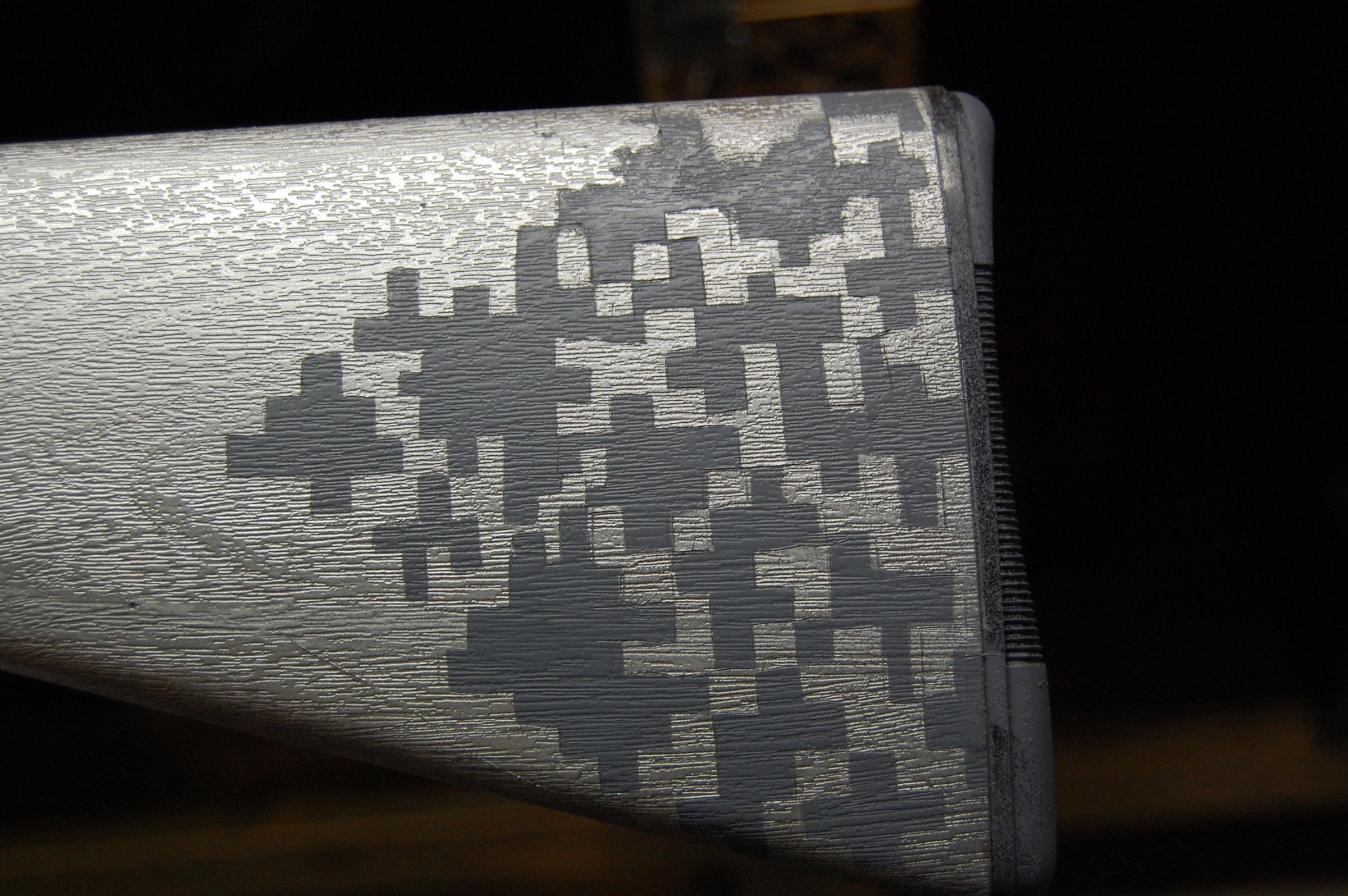 Urban Digital Camo gunstock stencil