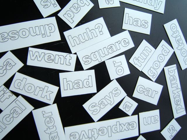 Laser Cut Magnetic Poetry