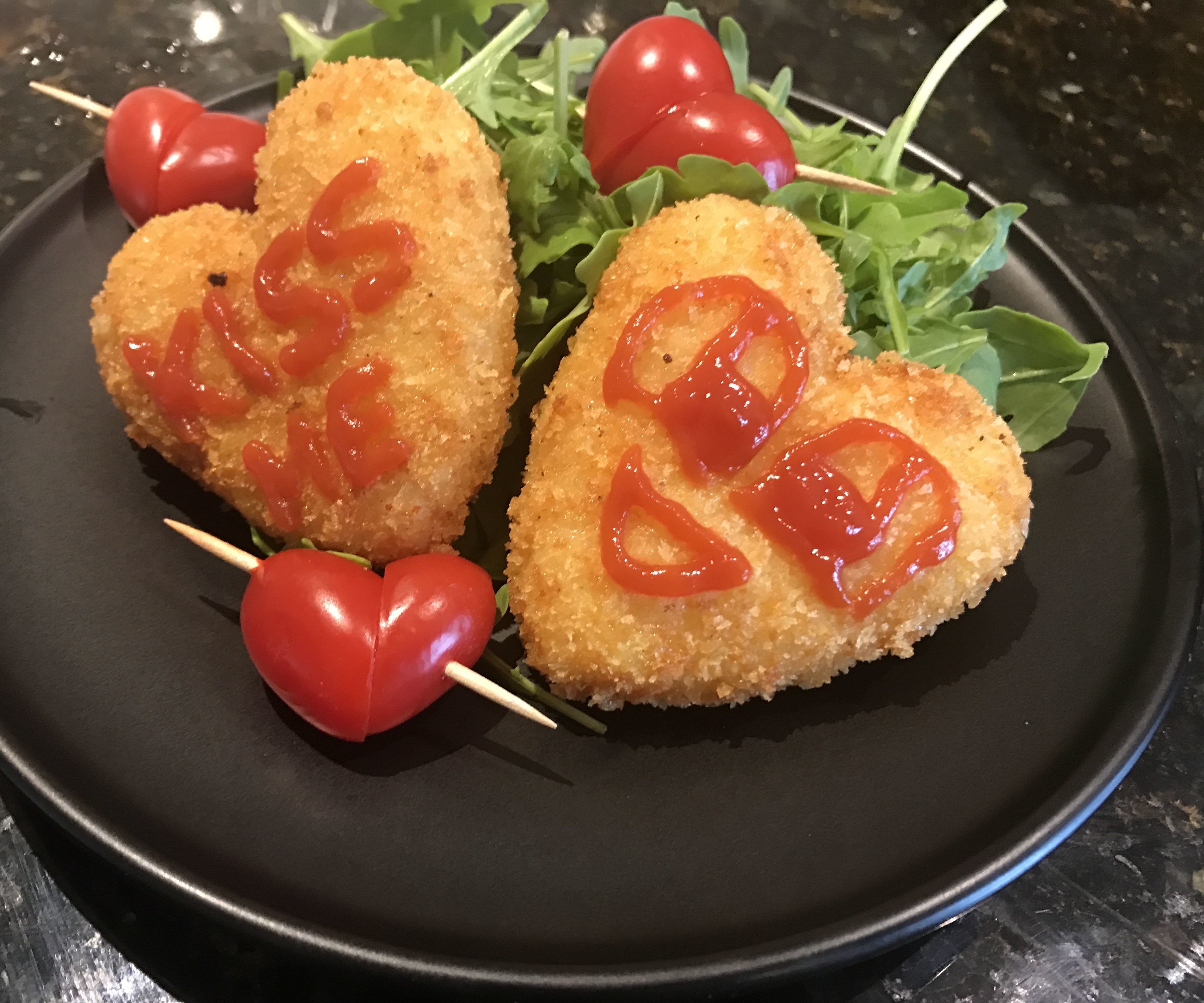 Heart Potato Croquettes