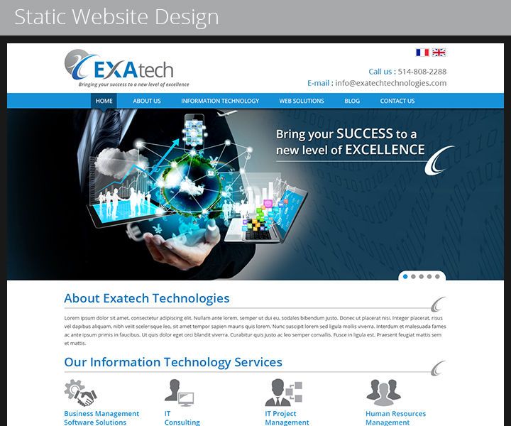 Static Website Design