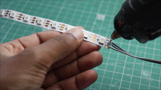Soldering the Led Strip