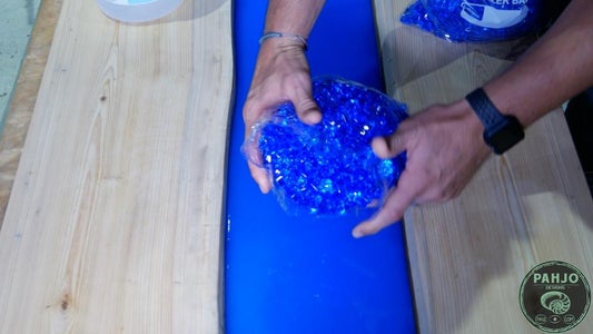 DIY Epoxy River Rock Table That Glows : 24 Steps (with Pictures ...