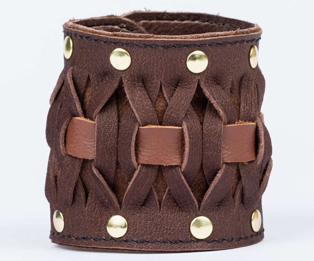 Simple Woven Leather Bracelet (With Improved Version Expansion)