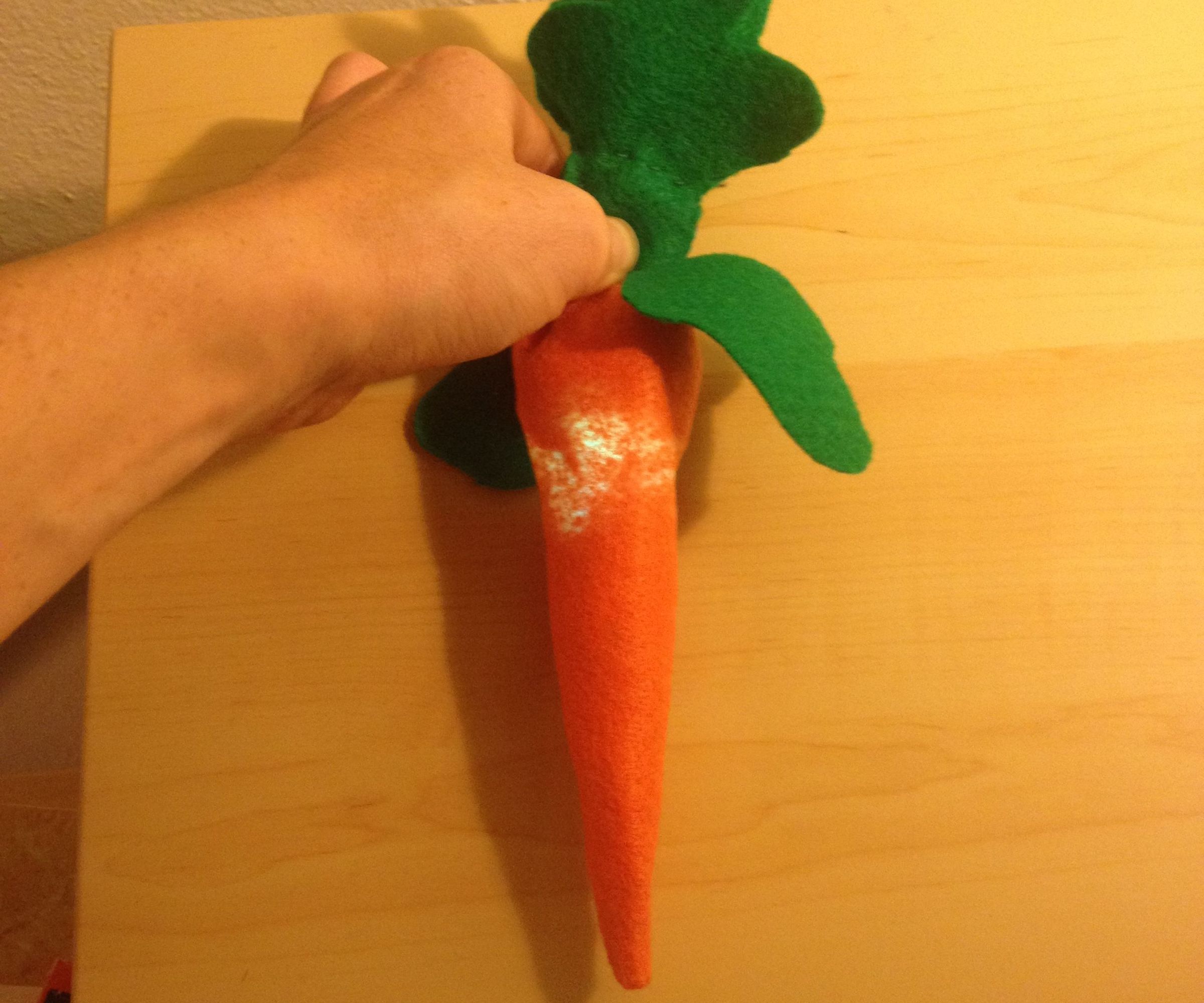 LED Felt Carrot with Soft Circuits 