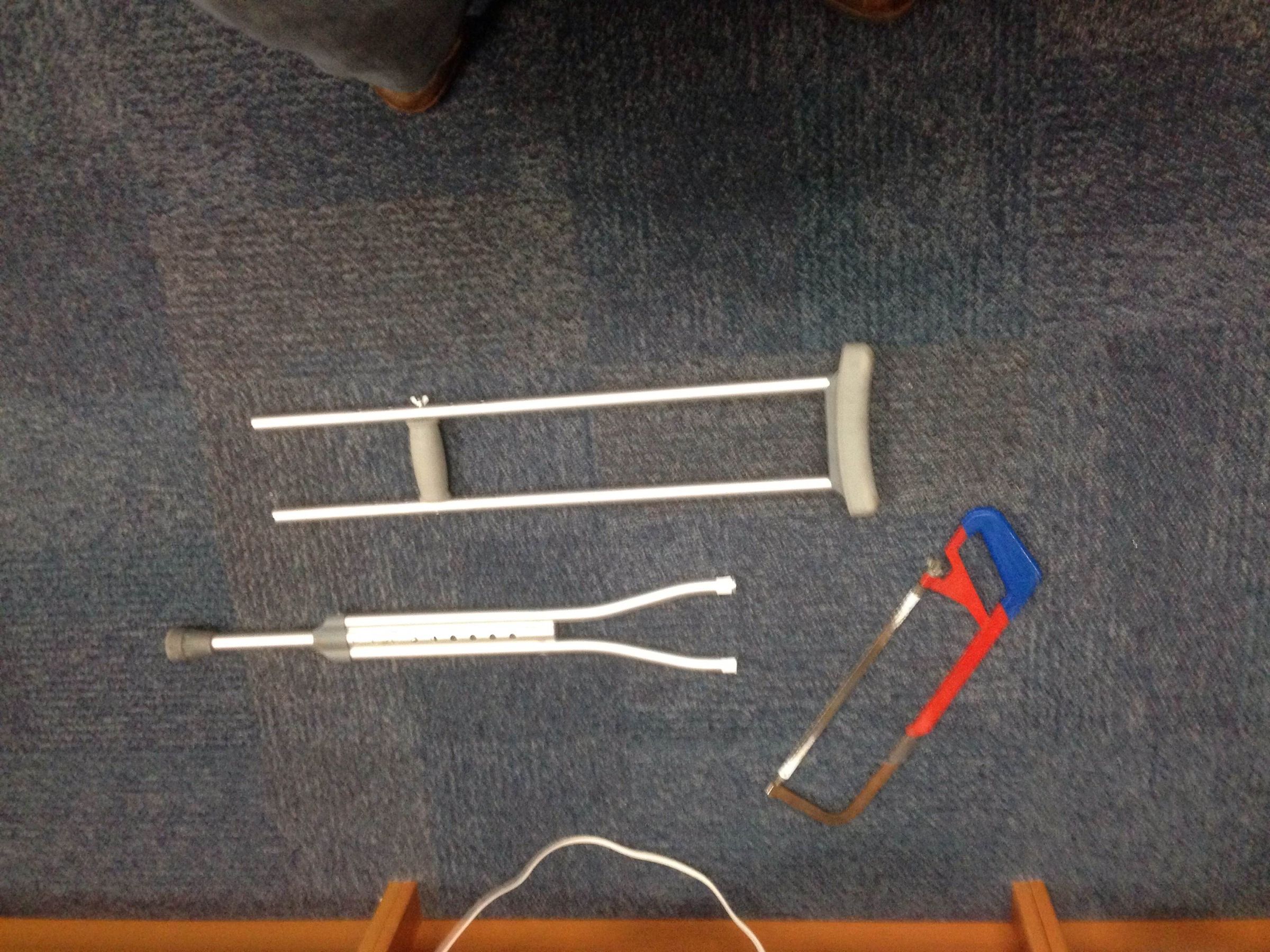 Turn a Crutch Into a Bike Rack 4 Steps Instructables