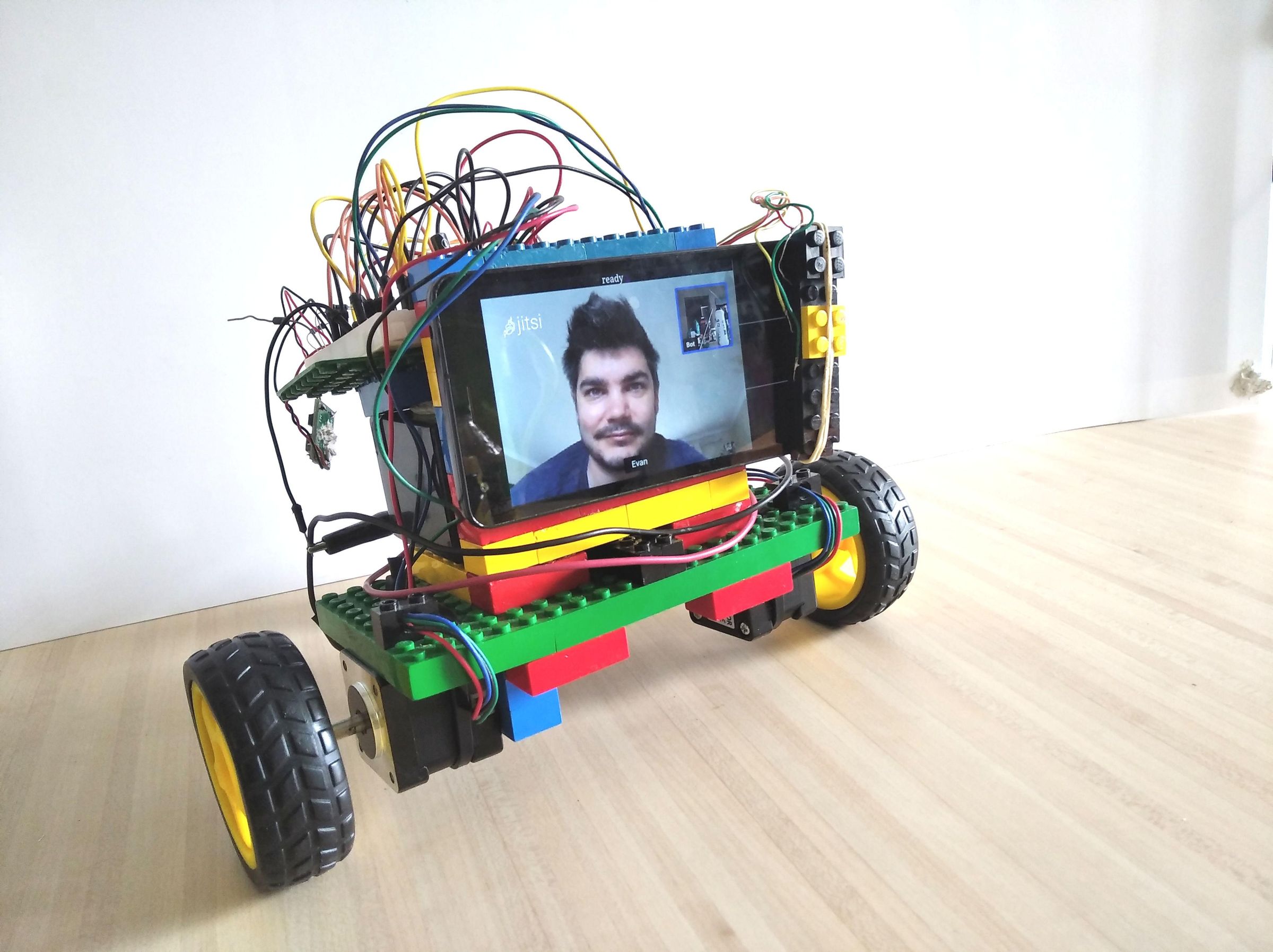 Open-Source Telepresence Bot - See, Speak and Drive Via the Web