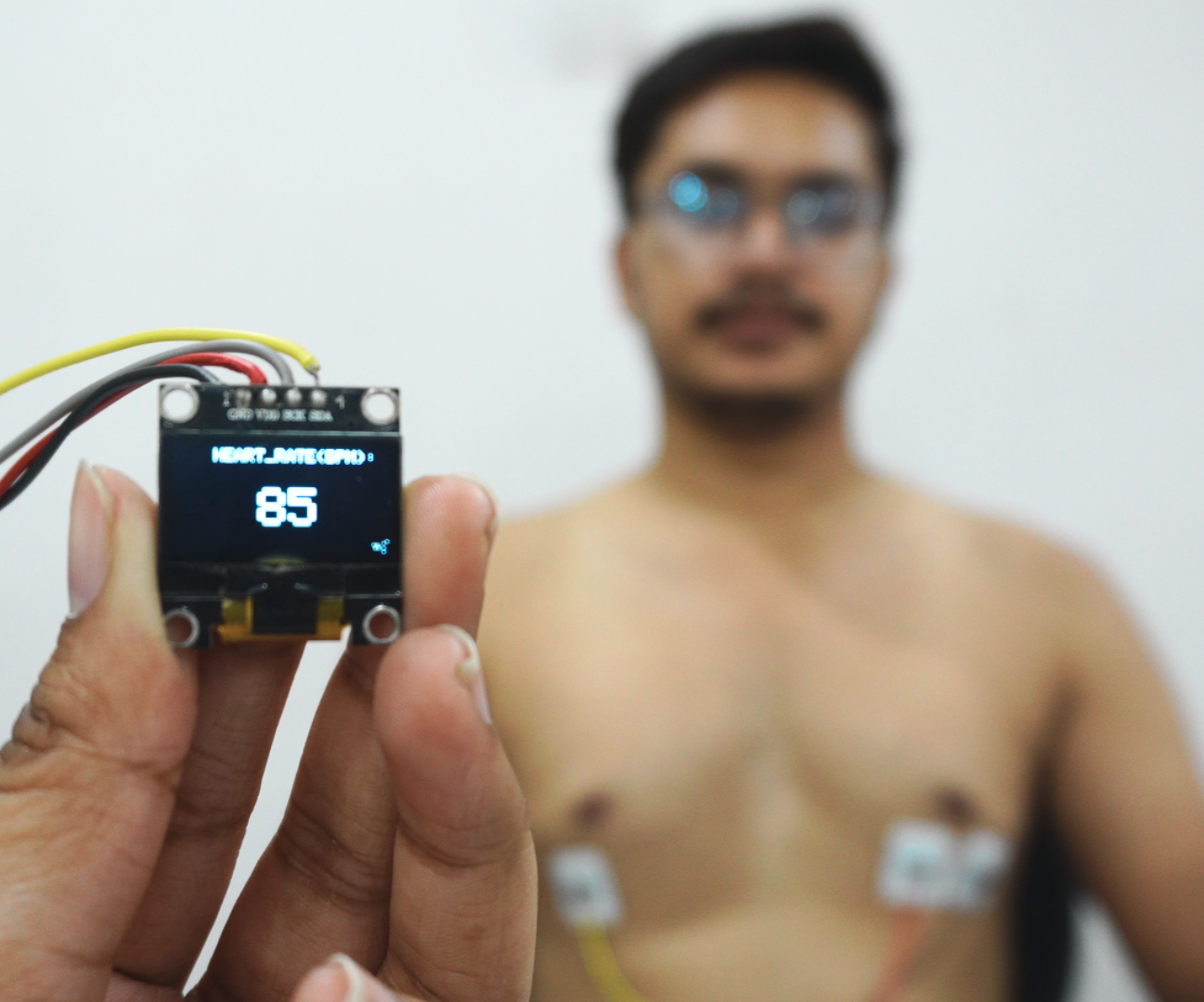 Heartrate on OLED Display in Real Time