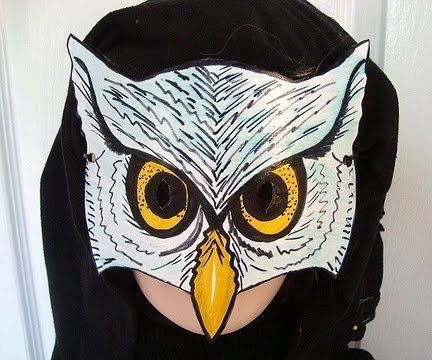 Make an Owl Mask for Halloween