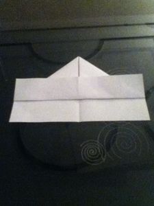 You'll See You Will Have Two Little Bits That Open at the Bottom of the Paper Fold One of Them Up Like This.