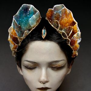 Geode Inspired Head Piece
