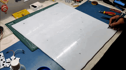Marking the Sheet for Drilling Holes