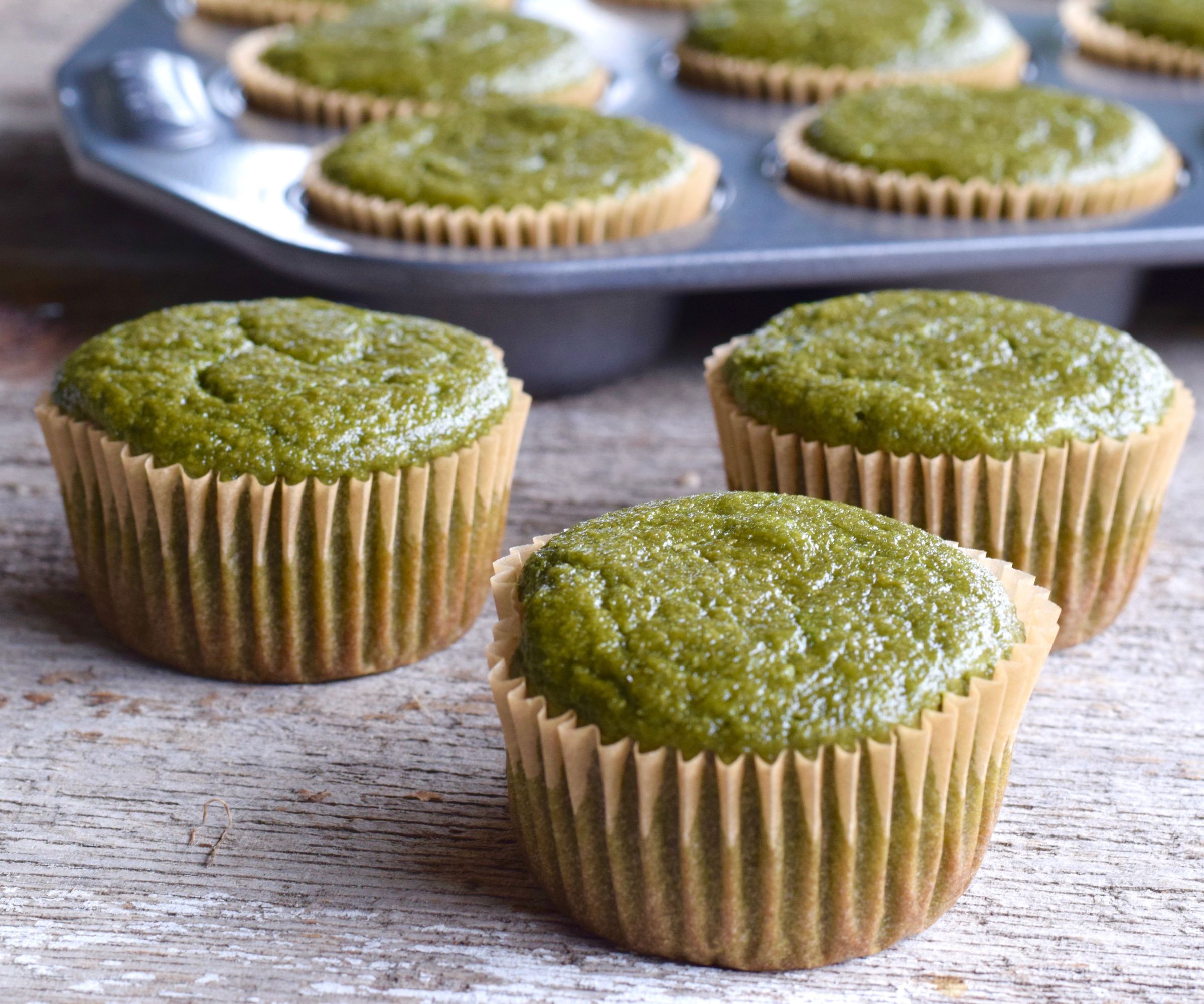 {Gluten-Free} Green Smoothie Muffins