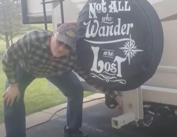 Spare Tire Rack for Motorhome RV for $200 Bucks Vs $900 to Purchase Saving Money