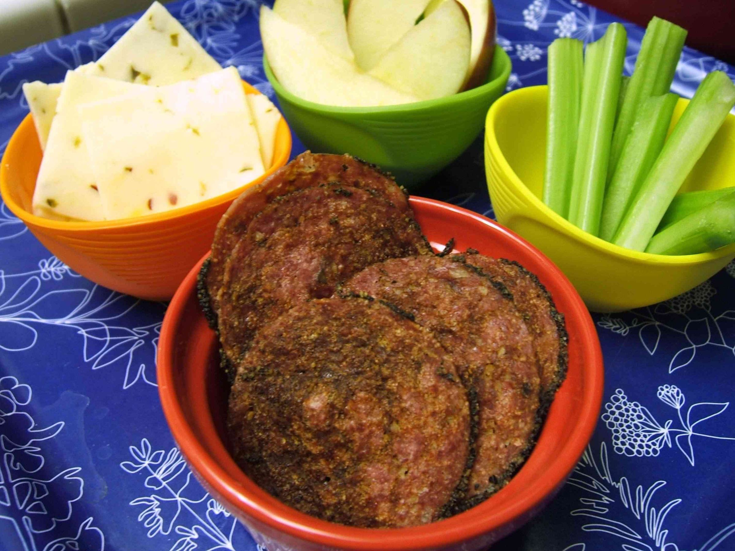 Crispy Baked Salami Low Carb & GlutenFree Party Snacks! 4 Steps
