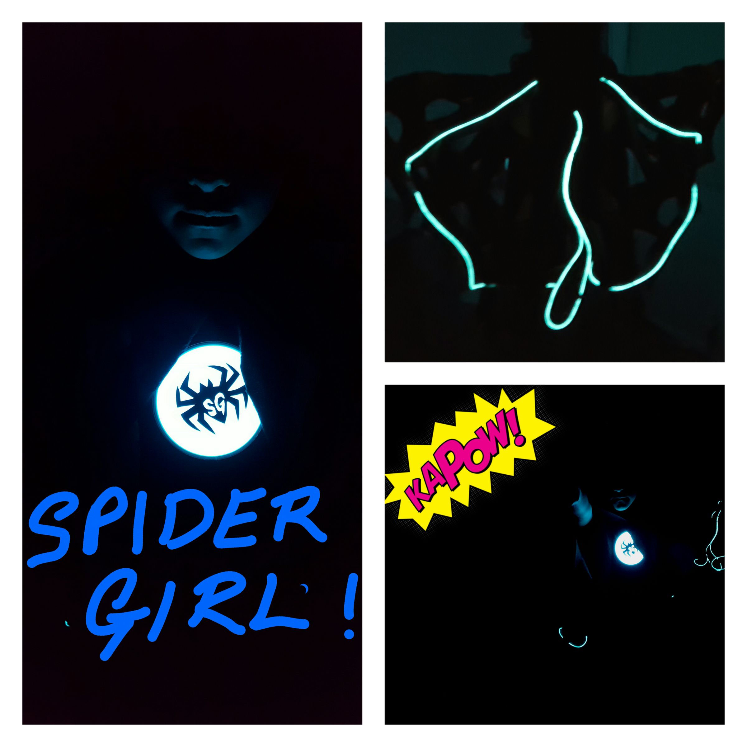Easy Illuminated Spider Girl Costume 