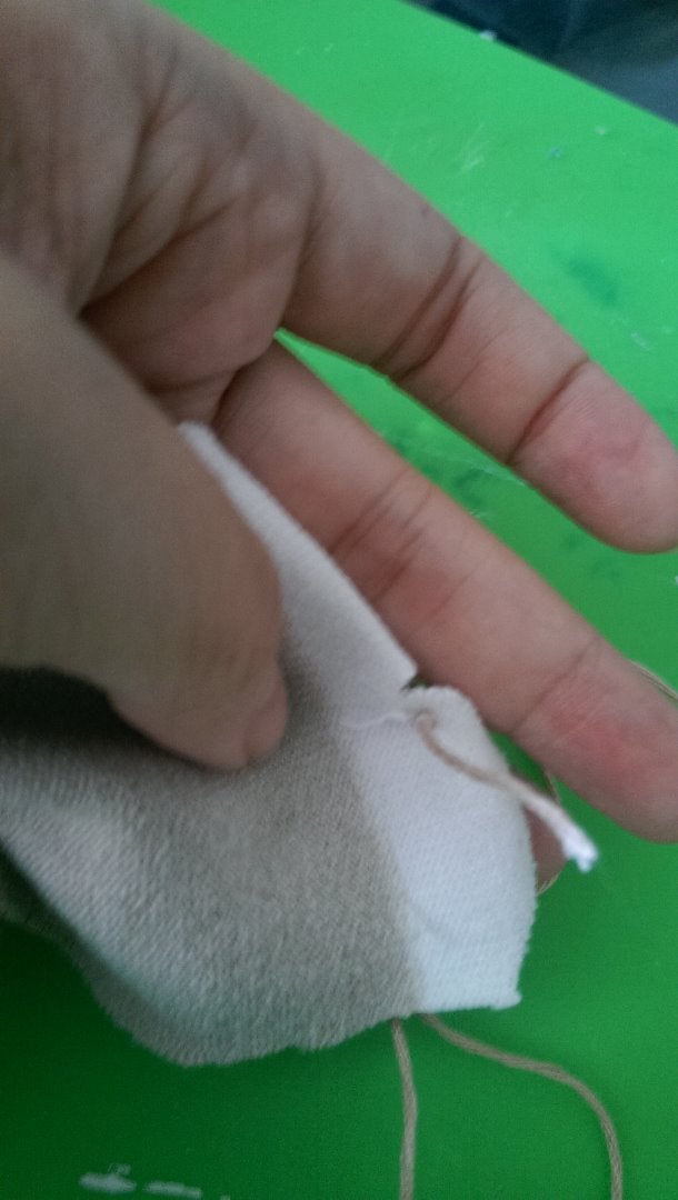 Begin Sewing the Feet/legs Togther 