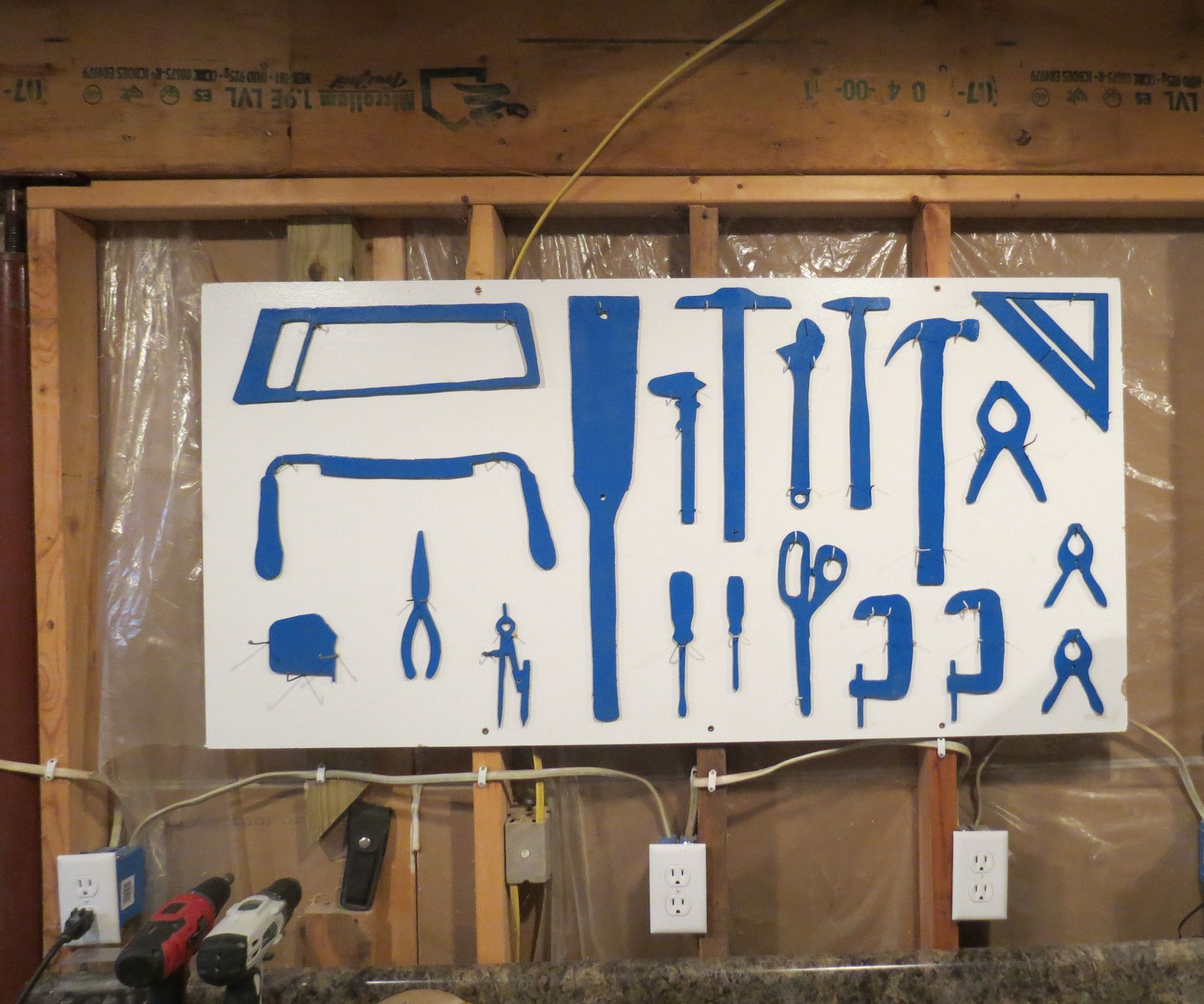 Silhouette Style DIY Organization Board