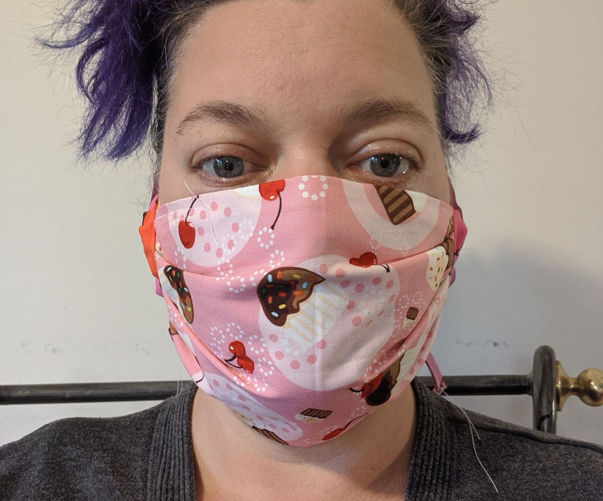 Face Mask With Pocket, Quick Sew Version