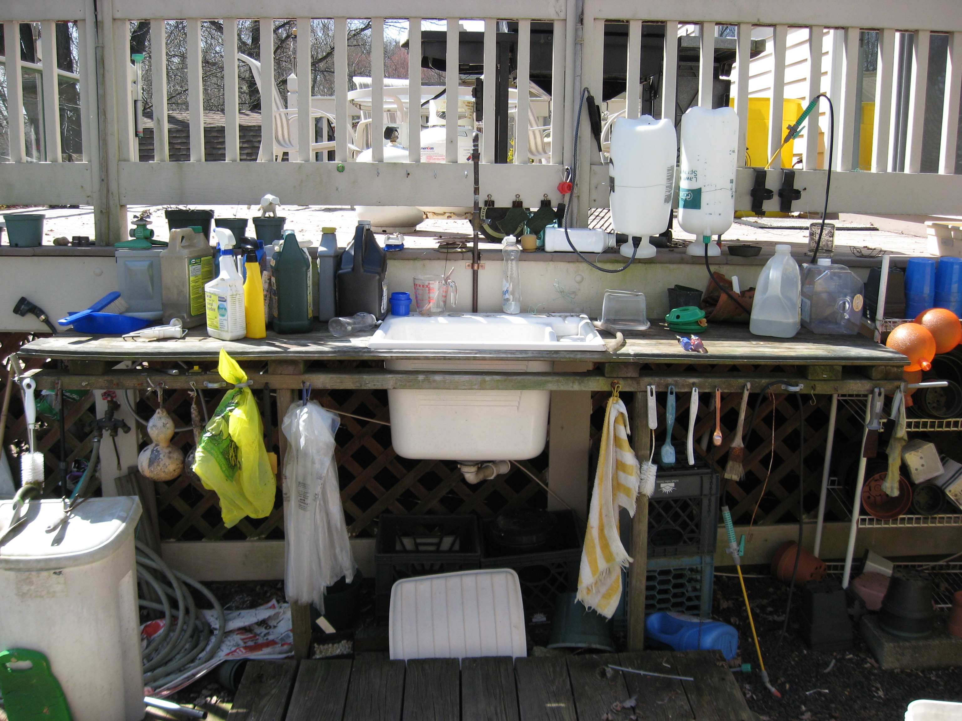 Potting Table with Sink