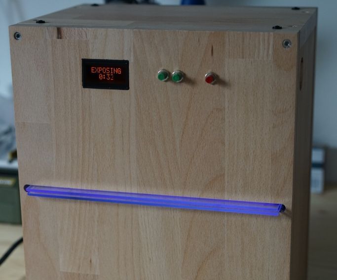 Homemade UV Exposure Box