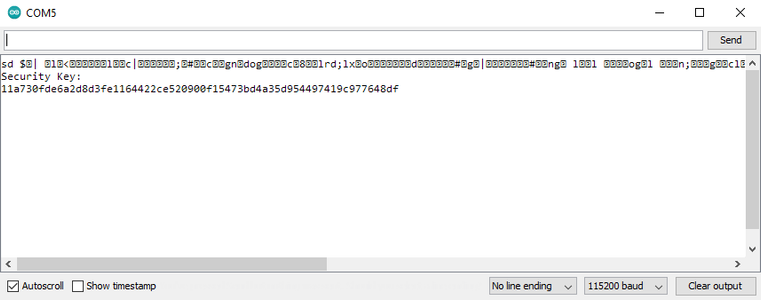 Get Security Key, IP Address, and UDP Port From ESP