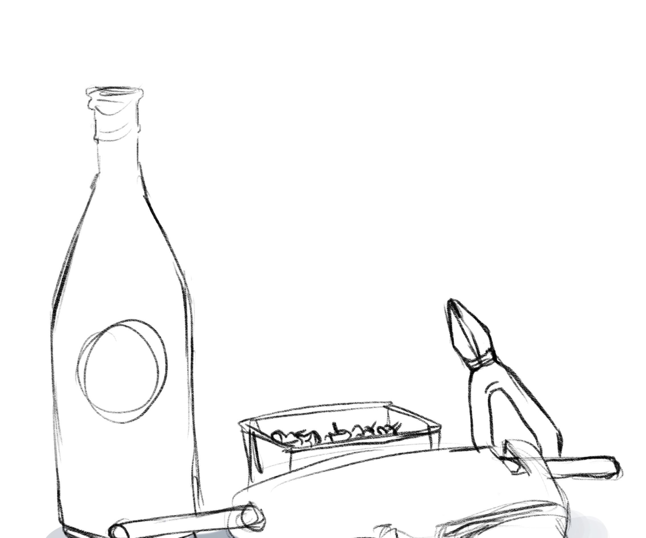 Glass Bottle Earring Holder