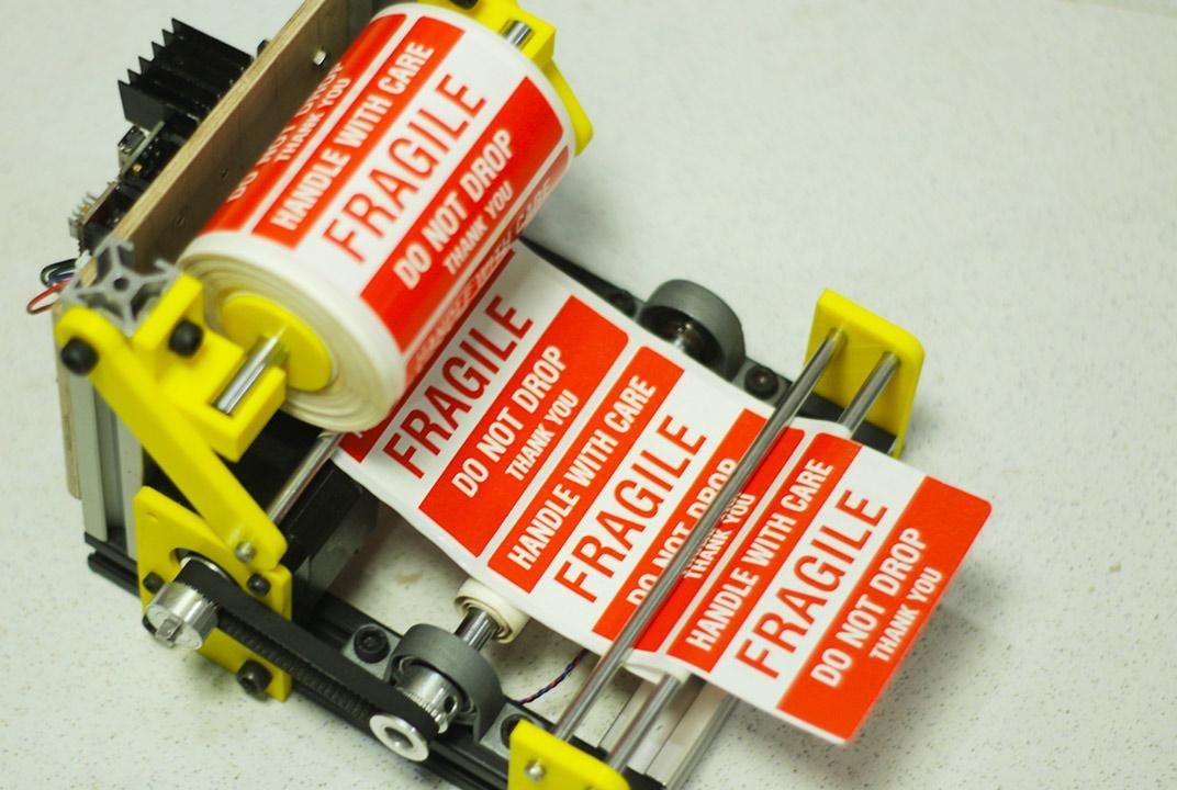DIY Arduino Based Label Dispenser Machine