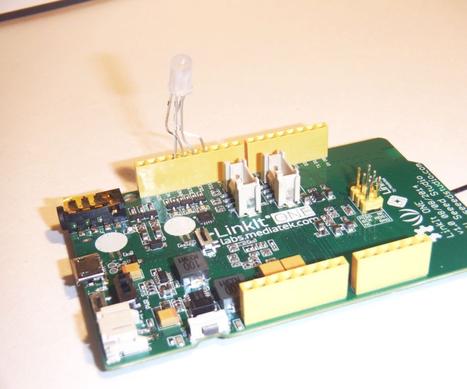 Use a Linkit ONE to Cloud Control a Color LED