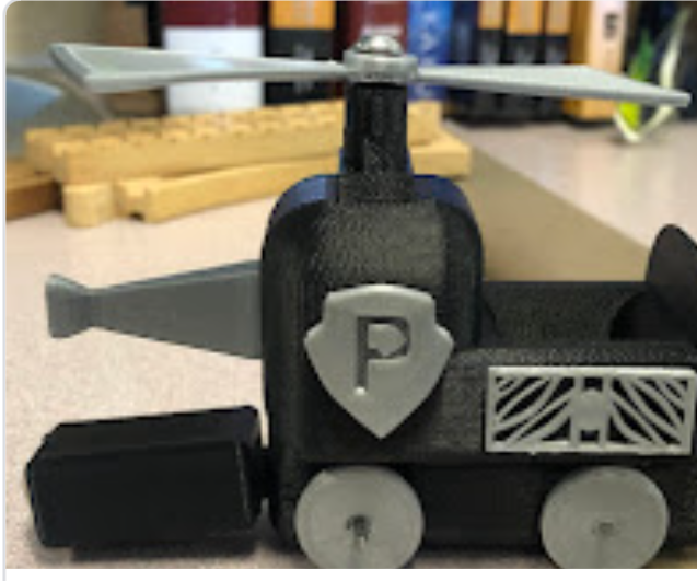 Toy Helicopter/Train