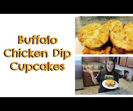 Buffalo Chicken Dip Cupcakes