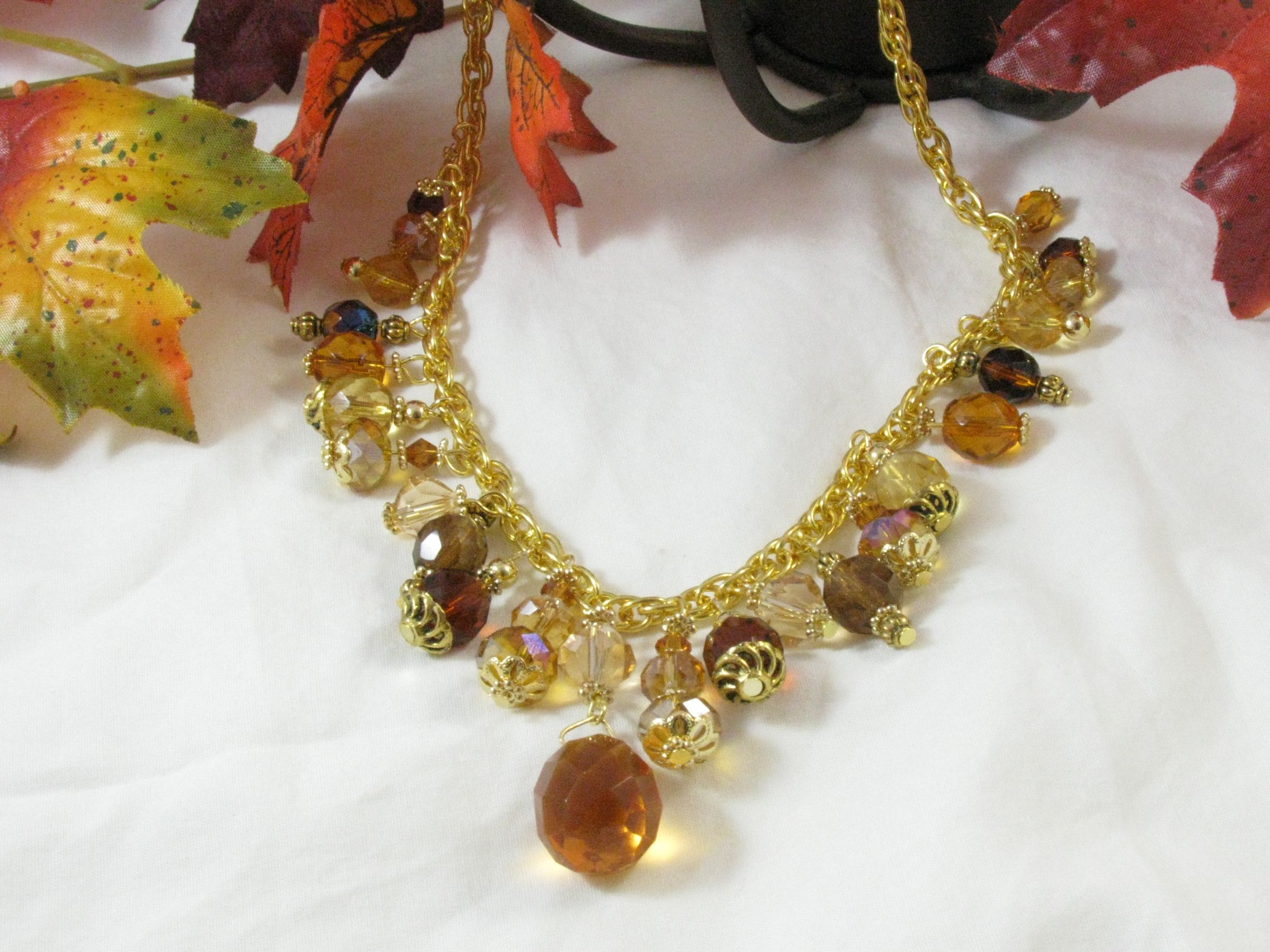 Amber Necklace (it Is a Shade of Orange)