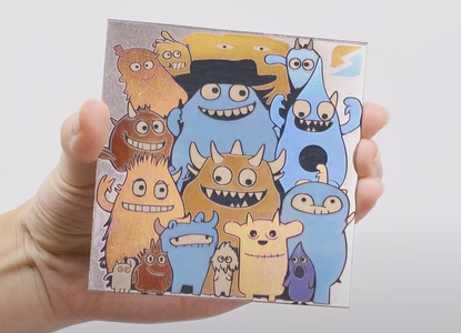 Complete the Color Laser Engraving