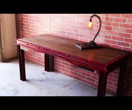 Distressed Industrial Desk