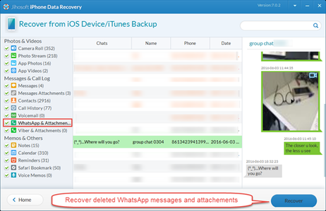 Preview and Retrieve the Deleted WhatsApp Messages, Images and Videos From IPhone