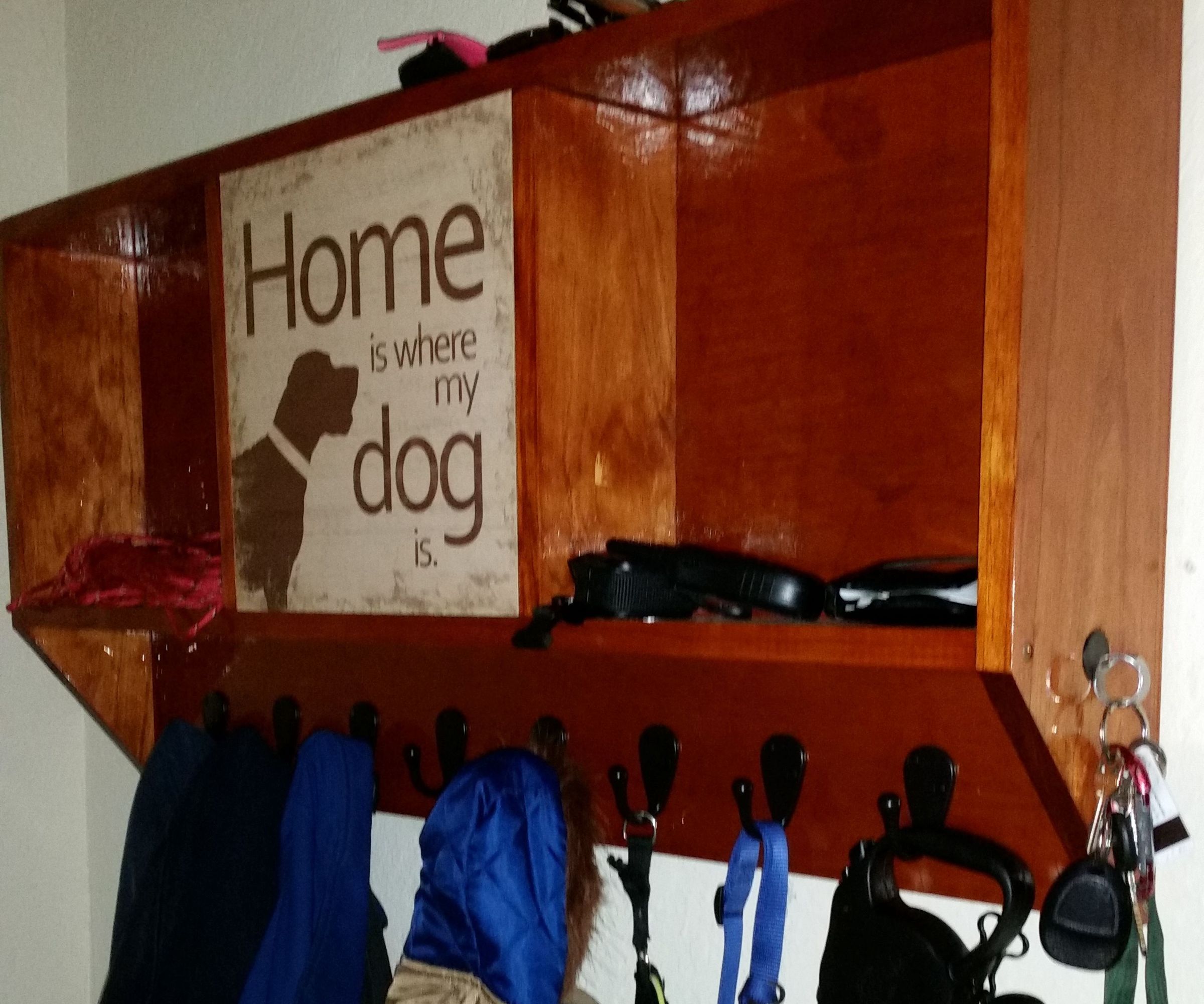 Dog Sign Coat Rack
