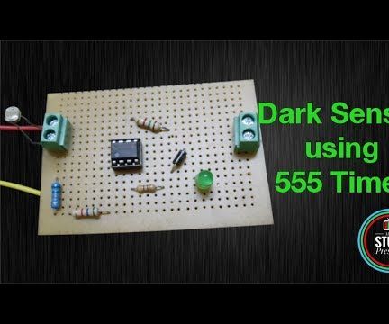 How to Make a Simple Dark Sensor Using 555 Timer 