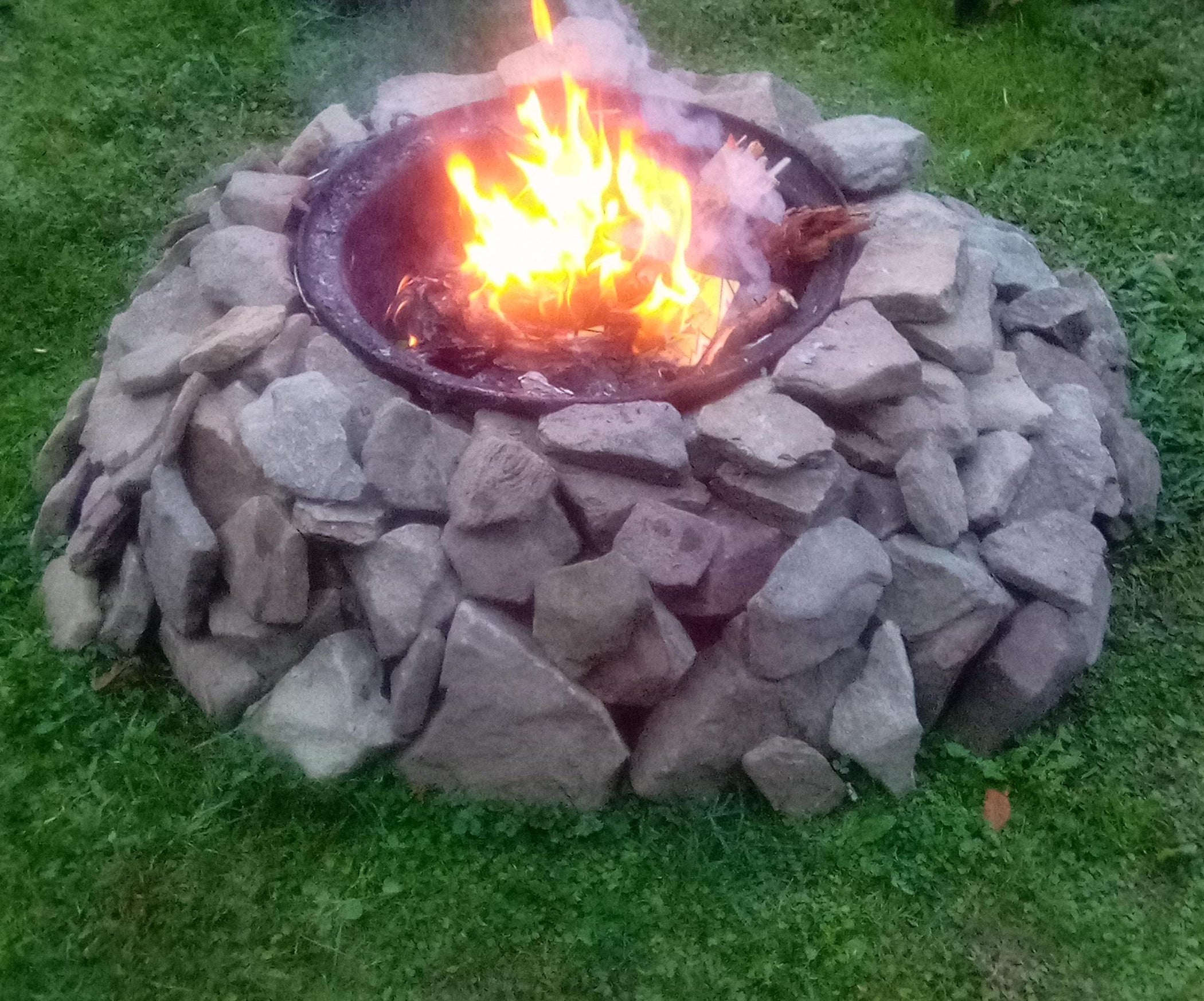 Creek Stone Fire Pit 3 Steps Instructables