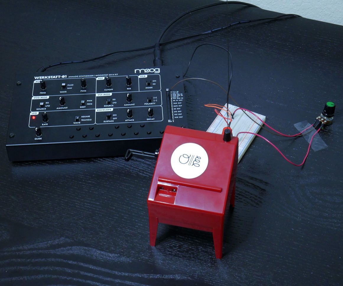 Connect a Mini Theremin to a Moog Werkstatt